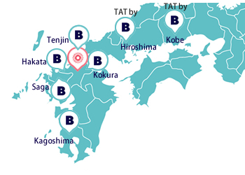 Located in cities across western Japan